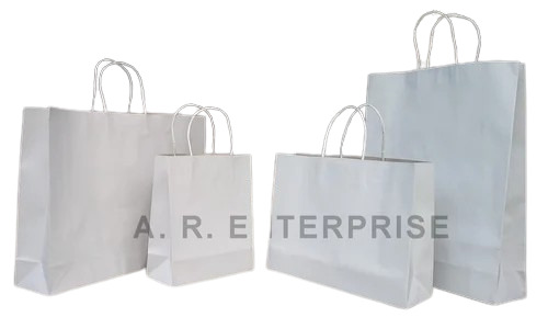 Plain White Paper Carry Bag