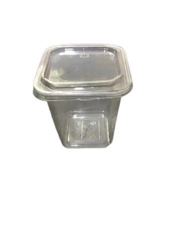 Plastic Food Jar - 1000 Ml Capacity Food Grade Transparent PET Material Rigid Plain Design | Pack of 20 Pcs