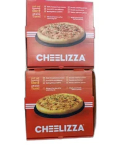 Printed Pizza Box - 9x9x1.5 Inches, Single Wall 3 Ply Cardboard with Digital CMYK Printing