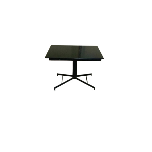 Restaurant Dining Table - Mid Steel, Spacious Design for Multiple Diners | Easy to Clean, Contemporary Black Finish, Durable and Corrosion Resistant