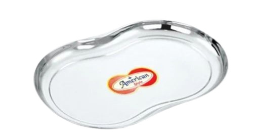 Stainless Steel American Style Tray - 9 Inch Rectangular Size, Polished Silver Finish | Ideal for Hotel and Home Use