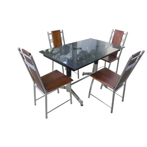 Stainless Steel Restaurant Dining Table Set