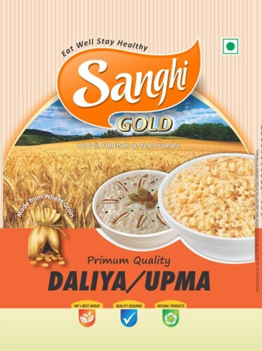 Wheat Dalia - 100% Pure, 1 kg Bag | Healthy & Digestive, Natural Flavor Granules