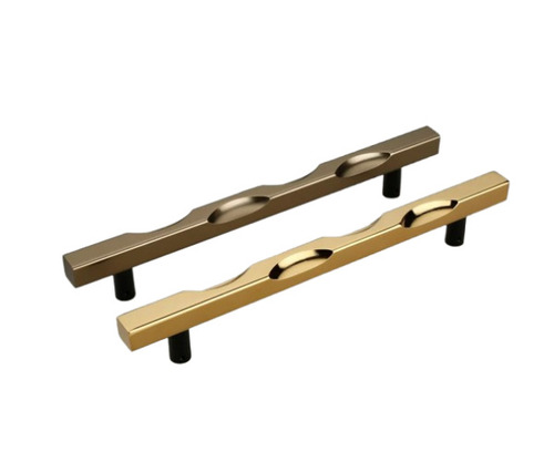 450 mm Aluminum Door Handle - New Pull Handle, 02 Pieces, Golden and Black Color | Ideal for Home and Hotels, Durable Door Fitting