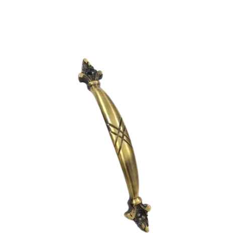 Golden Brass Antique Pull Handle - 7 Inch Rectangular Cabinet Fitting | Rust Free, Polished Finish, Ideal for Home and Hotels