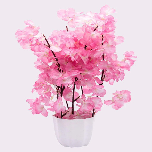 Artificial Flower Plant - Handmade Plastic Decorative Flowers | Allergy-Free, Non-Toxic, Easy to Clean, No Maintenance, Ideal for Home & Events