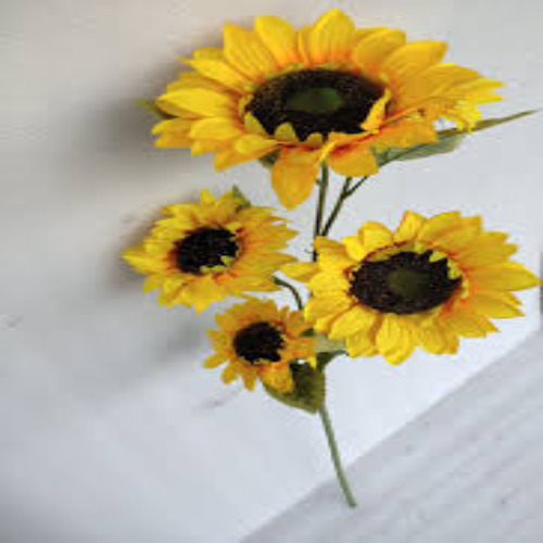 Artificial Sunflower - Plastic Material, Multiple Sizes, Vibrant Yellow Color | Lifelike Appearance, Long-Lasting, Low Maintenance, Eco-Friendly, Easy to Clean