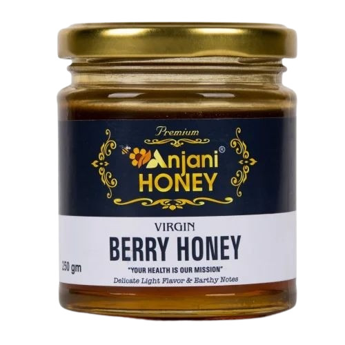 Berry Honey - 250 gm Liquid, Sweet Flavored Honey for Personal Use & Foods, Ideal for Cosmetics and Medicine, 18 Month Shelf Life