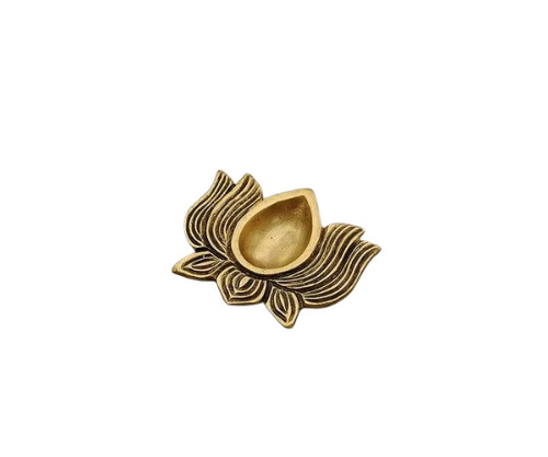 Brass Antique Lotus Diya