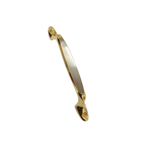 Brass Cabinet Pull Handle - 6 Inch, Silver Gold Polished Finish | Rust Free, Ideal for Home and Hotel Usage