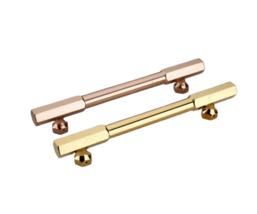 Bronze Finish Aluminum Door Handle - 300 mm, Golden/Black/Brown | Ideal for Interior Doors, Includes 2 Pieces in Box Packaging