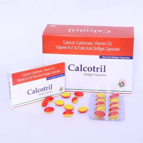 Calcitriol Softgel Capsules - 0.5 mcg, Promotes Healthy Growth & Nutrition | Best Before: 18 Months, Prescription Use, Cool & Dry Storage