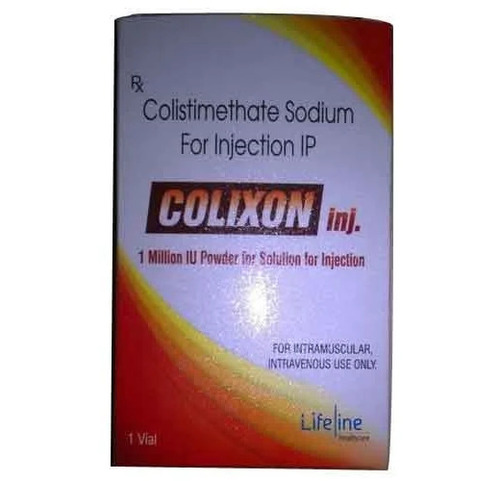 Colixon Injection - Colistimethate Sodium 1 MIU Powder Form | Prescription for Bacterial Infection Treatment, Long Shelf Life, No Side Effects, Administered IV or IM