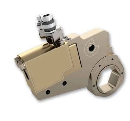 Hydraulic Torque Wrench - Stainless Steel, Golden Color | High Efficiency, Automatic Control, Adjustable Angle, Portable Design, Fast Operation, Safety Features