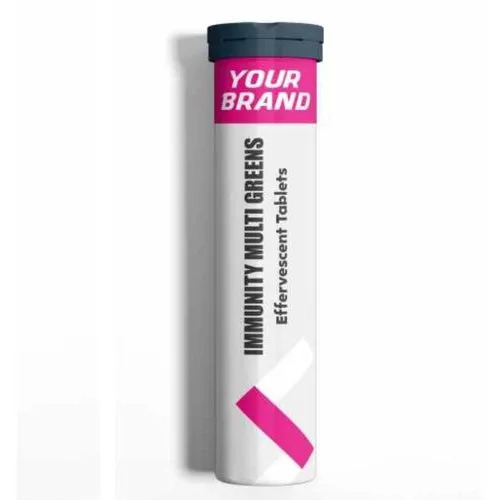 Immunity Multi Greens Effervescent Tablets - Pack of 60 Tablets | Boosts Immunity, Enhances Energy, Improves Digestion, Anti-Oxidant Properties, Natural Ingredients, Refreshing Taste, Suitable for Adults