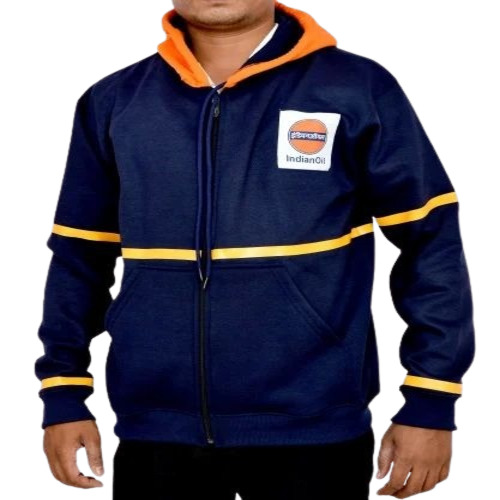 Indian Oil Pump Uniforms - Cotton Jersey, Blue Color with Full Sleeves | Soft Skin Friendly, Breathable, Modern Design, Customer Logo Printing