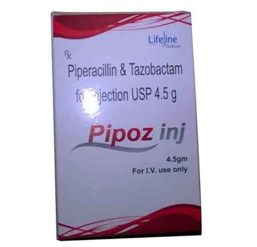 Piperacillin And Tazobactam Injection - 4.5 gm IV Dosage | Anti Infective Liquid, Enhanced Shelf Life, Accurate Formulation
