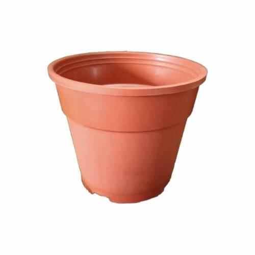 Plastic Flower Pots  - Color: Brown