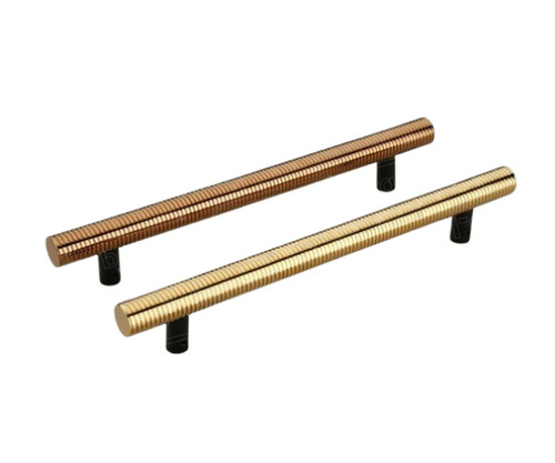 Polished Aluminum Door Handle - 600 mm, Golden/Black/Brown | Pull Handle for Interior Doors, Ideal for Home, Hotels, Offices