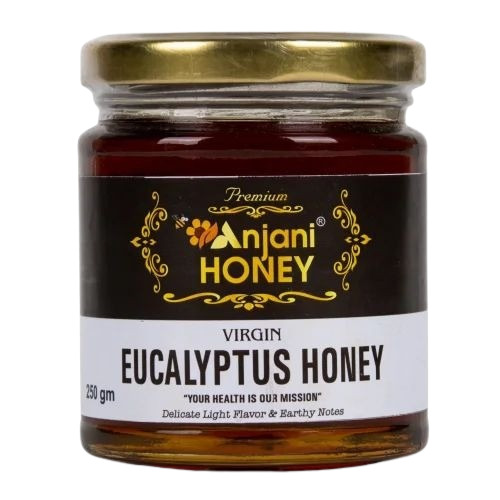 Pure Eucalyptus Honey - Liquid Form, 250 gm Jar | Sweet Flavor, Food Grade, Versatile for Personal Use and Culinary Applications