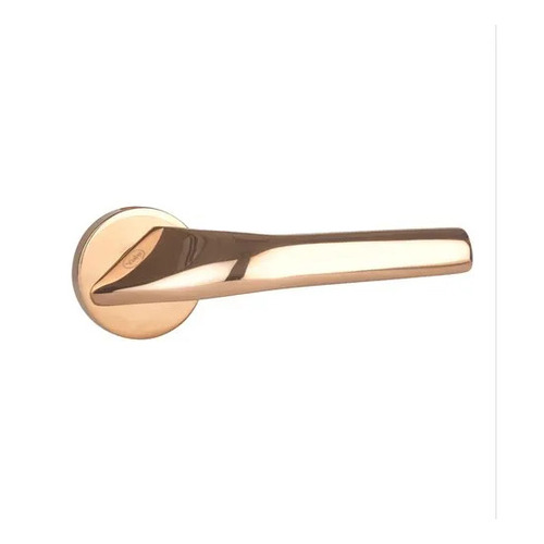 Brass Mortise Lever Handle - PVD Rose Gold Finish | Corrosion Resistant, Ideal for Homes, Hotels, and Offices