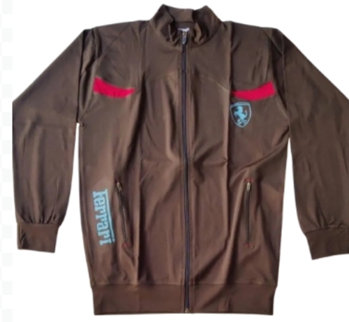 Sports Upper Jacket - Lightweight Lycra, Size L | Breathable, Water-Resistant, Adjustable Hood, Reflective Details, Full Sleeves, Windproof, Moisture-Wicking, Stretchable