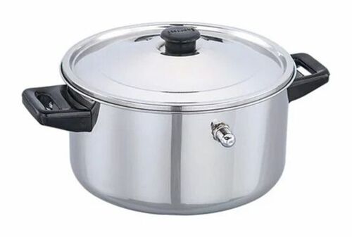 Steel Milk Boiler Pot - Stainless Steel Standard Size Silver Color | Long Lasting Durable Gas Power Source for Home Use