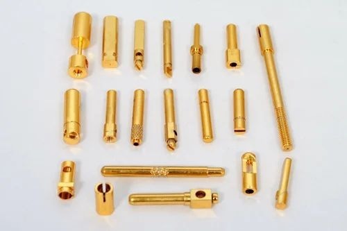 Adjustable Brass Nozzle - 1 Inch, Golden Polished Finish | Durable Industrial Use, Manual Operation