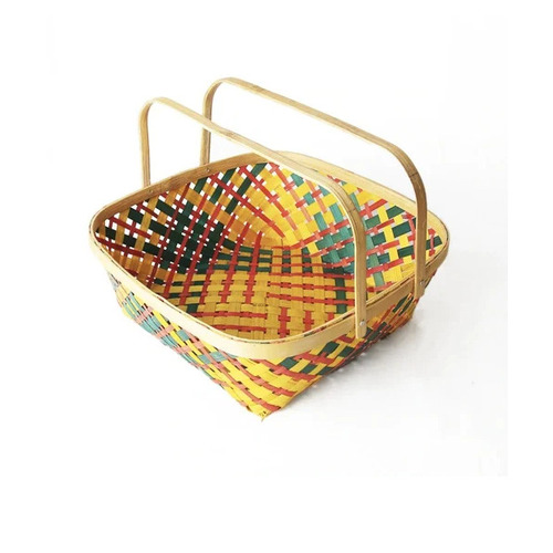 Bamboo Hamper Gift Basket - New Rectangular Design, Brown Color | Durable, Eco-Friendly, Easy to Clean, Corrosion Resistant