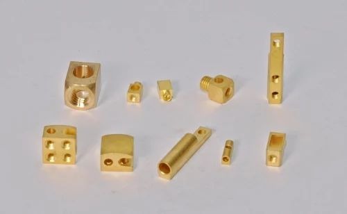 Brass Neutral Link - 10 x 20 mm, Golden Color, Manual Automation with 6 Square Holes for Electric Fitting