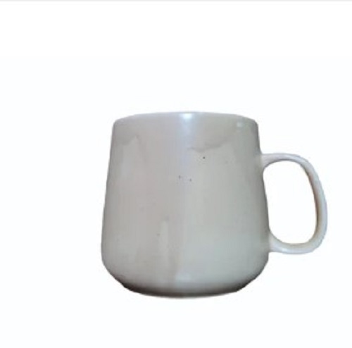 Ceramic Coffee Cup - Glossy Finish, White Color, Lightweight Design | Perfect Gift For Any Occasion, New And Quality Tested