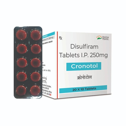Disulfiram Tablets IP - 250 mg, Prescription Medicine for Adults, Pack of 200 Tablets, Store in Cool Dry Place