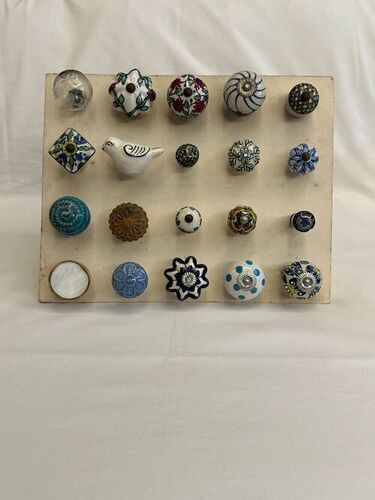 Door Knobs - Ceramic Material, Multiple Sizes & Colors | Vintage Charm, Hand-Painted Customization, Smooth Glossy Glazed Finish, Easy to Install