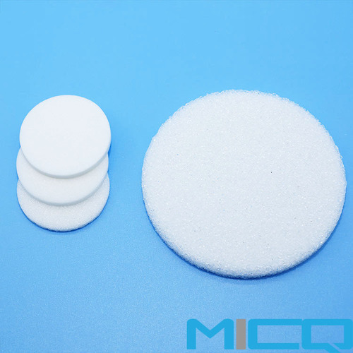 Fused Silica Quartz Glass Frits Filter - Color: White