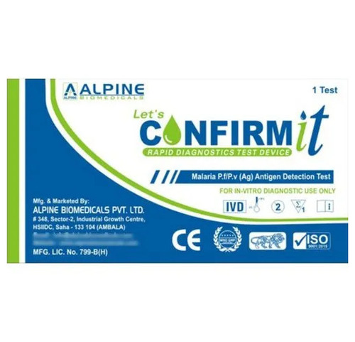 Malaria Antigen PF PV Test Kit - Rapid Antigen Test for Serum & Plasma | 20-25 Minutes Results, Portable, Prescription Only