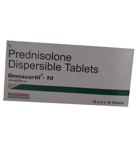 Omnacortil-10 - Prednisolone Dispersible Tablets (10mg) | Severe Allergic Reactions, Asthma, Eye Disorders - Prescription Only, Hospital & Clinical Use
