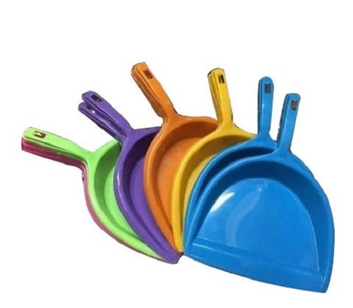 Plain Plastic Dust Pan - Lightweight, Various Sizes Available, Multiple Colors | Easy to Use for Housekeeping