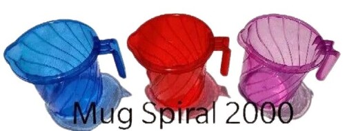 Plastic Bath Mug - Rigid Plastic Standard Size | Lightweight Crack and Leak Resistant Comes in Various Colors