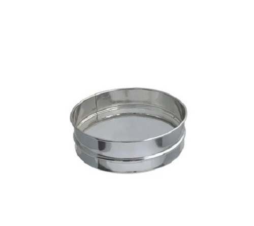 Stainless Steel Flour Sieves - Round Shape, Available in Various Sizes | Silver Metal, Easy to Use, Quality Tested