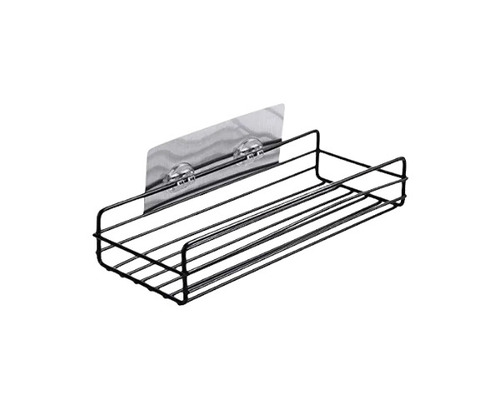 Wall Mounted Metal Bathroom Wall Shelf - New Condition, 4 Inch Size | Triangle Shape, Color Coated Finish in Black by AVEGLOW