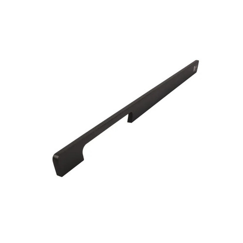 Aluminum Cabinet Pull Handle - 6 Inch to 48 Inch, Polished Black Finish, Rust-Free, Corrosion Resistant Design