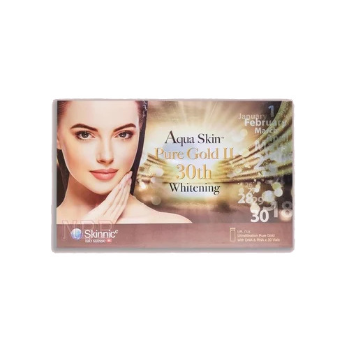 Aqua Skin Pure Gold Ii 30Th Whitening Glutathione Injections - Dosage Form: Liquid