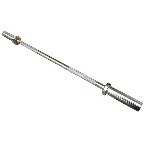 Bearing Olympic Weight Bar - Steel, 3-7 Feet Length, Silver Color, 50 mm Sleeves Diameter | Gym Equipment for Muscle Gain, Commercial Use, Tone Up Strength
