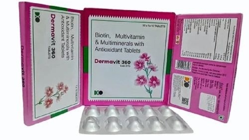 Biotin Multivitamin And Multiminerals With Antioxidant Tablets