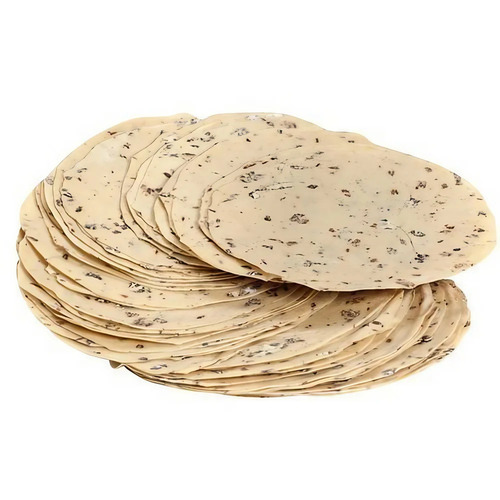 Black Pepper Appalam Papad - Crispy, Crunchy Vegetarian Snack | Salty Flavor, Food Grade, Suitable For All Ages