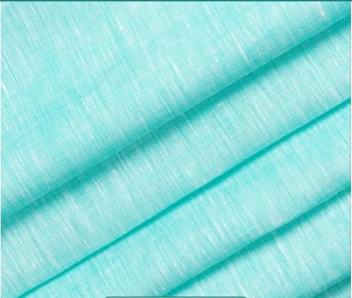 Blue Linen Fabric - Fabric Texture: Dyed