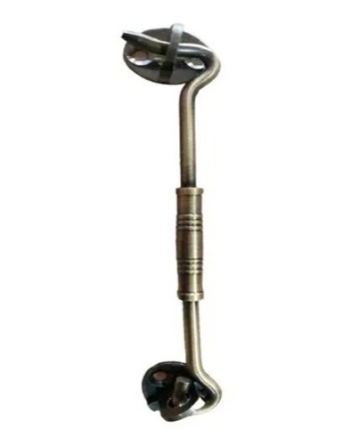 Brass Gate Hook - Premium Quality, 6 Inch Size, Golden Color, Chrome Plated, Polished Finish