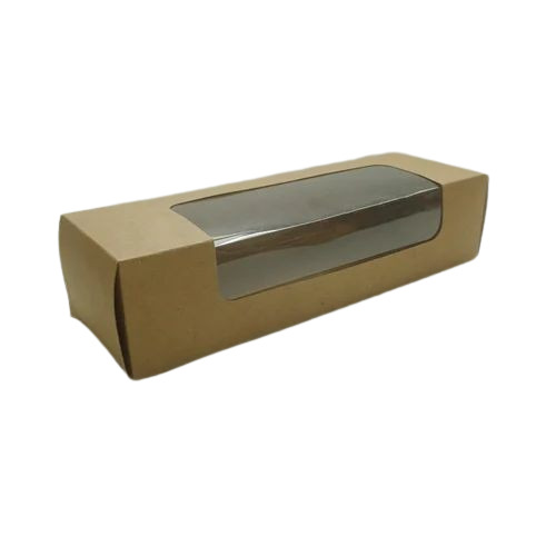 Cookies Paper Box - Paper Material, Rectangular Shape, Brown Color | Ideal For Packaging And Presentation