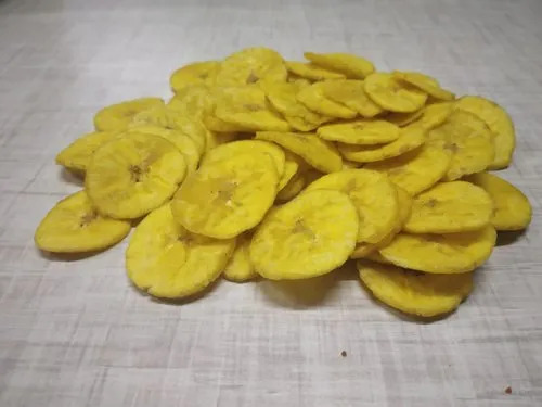 Crispy And Crunchy Banana Chips - Tasty Fried Fruit & Veg Snack | Salty Flavor, Vegetarian Delight, Perfectly Crispy Texture