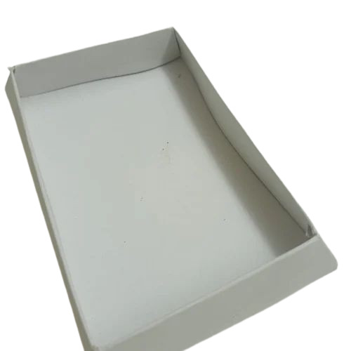 Foldable Paper Trays - White Color, Paper Material, Eco-Friendly Design, Lightweight and Versatile